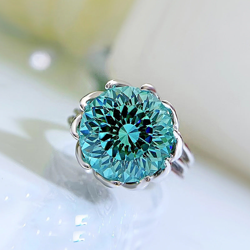 925 Sterling Silver Lotus ring