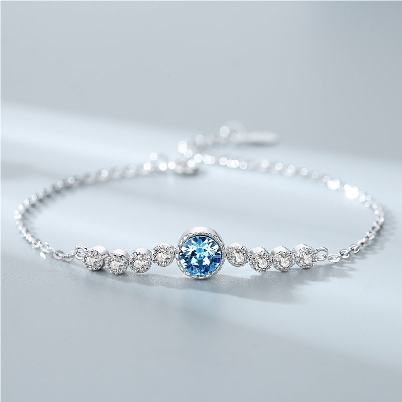 925 Sterling Silver The Heart of the Ocean bracelet