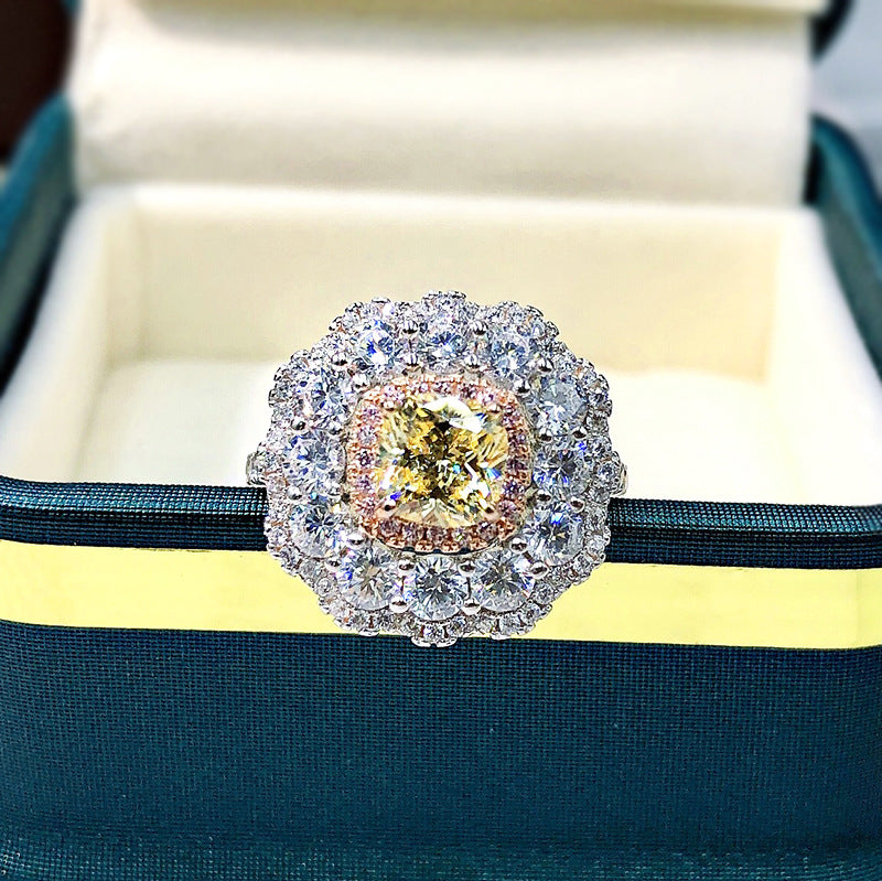 925 Sterling Silver Redeen zircon ring