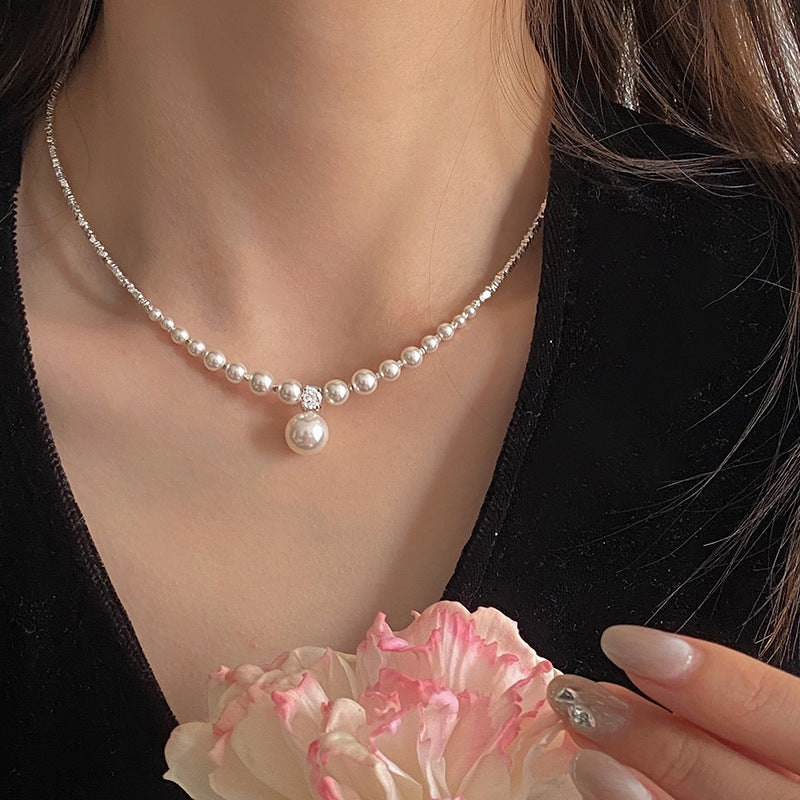 925 Sterling Silver Pearl necklace