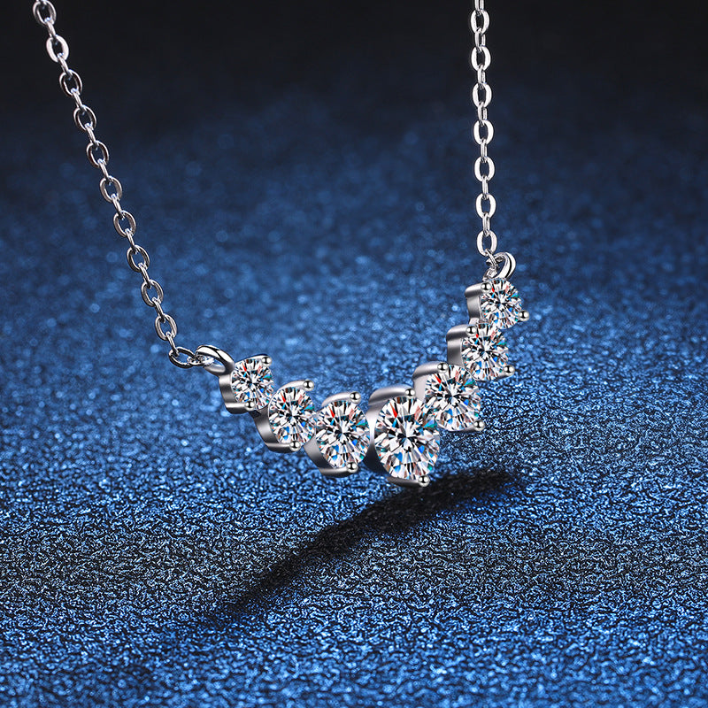 925 Sterling Silver High carbon stone necklace