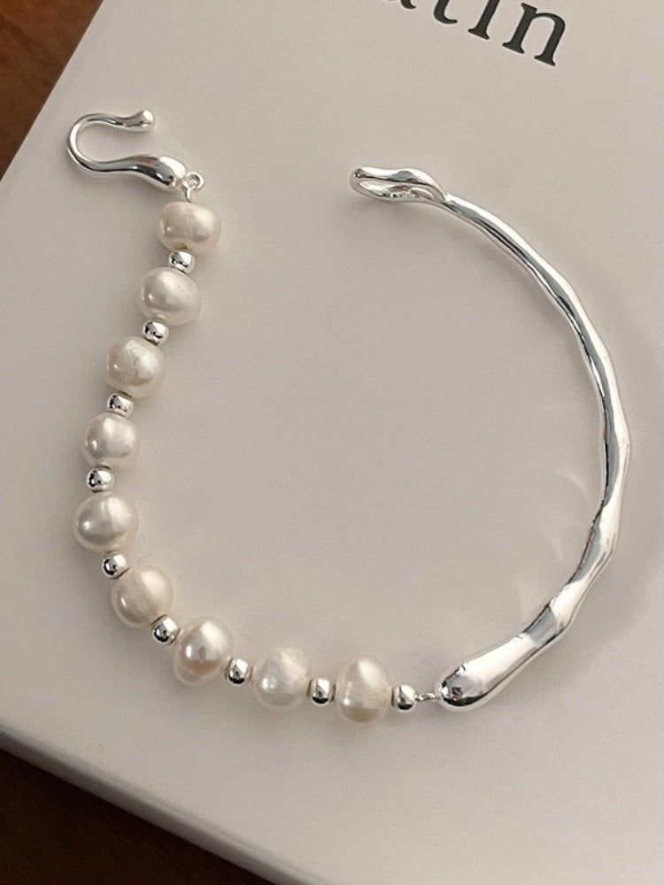 925 Sterling Silver Natural pearl bracelet