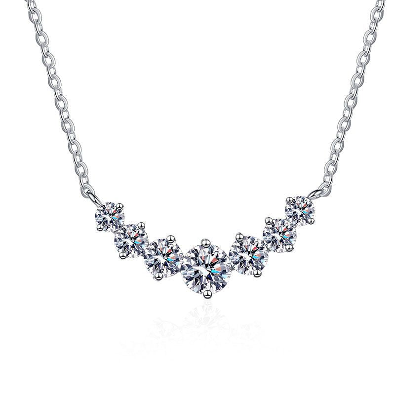 925 Sterling Silver High carbon stone necklace