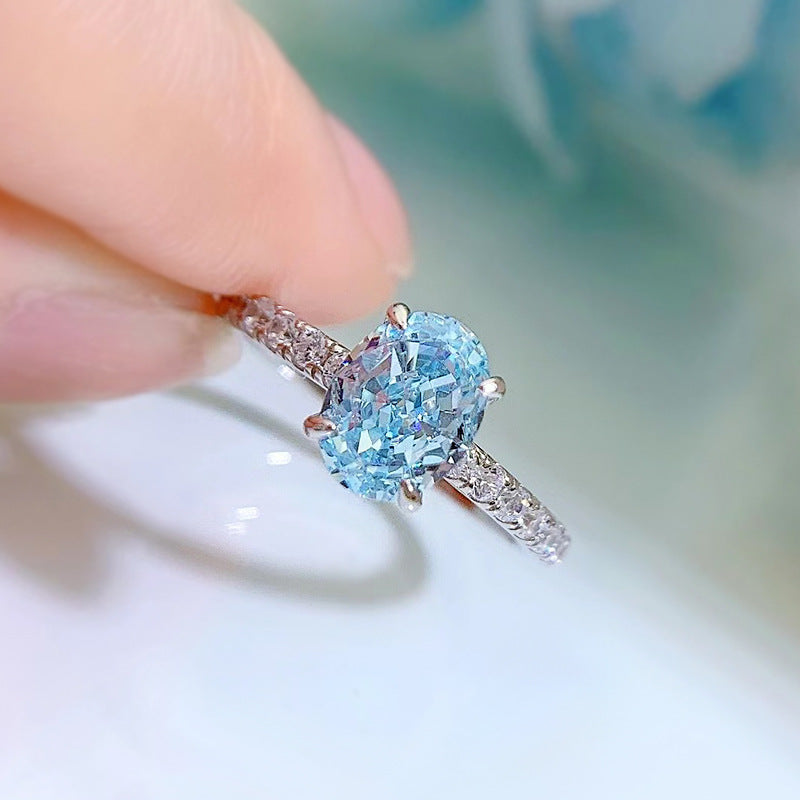 925 Sterling Silver Oval ring