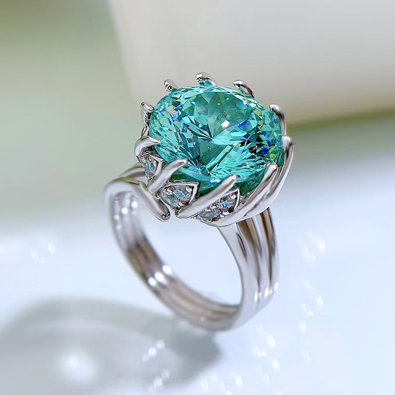 925 Sterling Silver Lotus ring