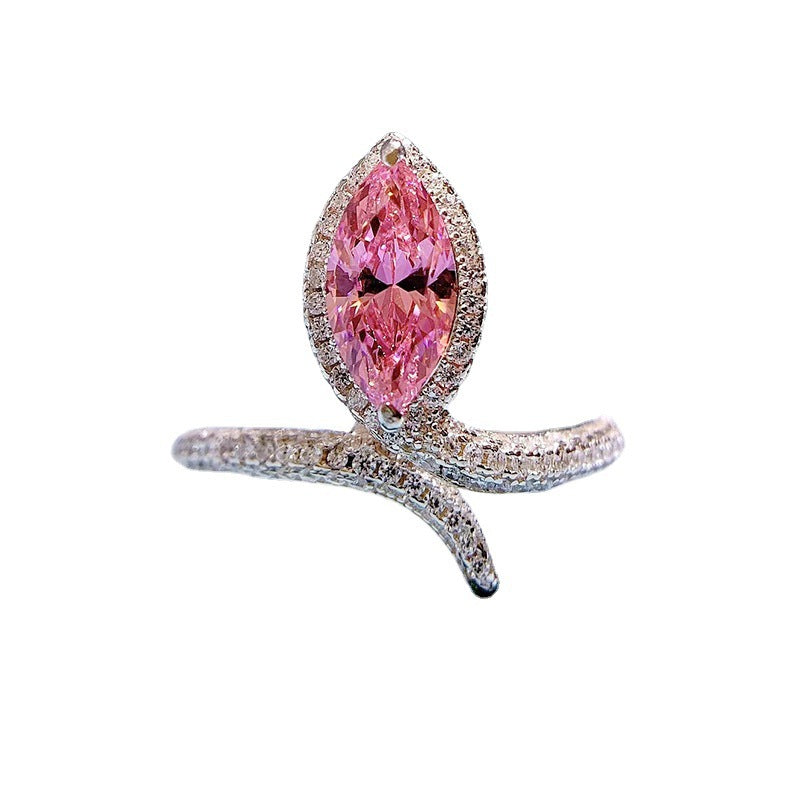 925 Sterling Silver Horse's eye ring