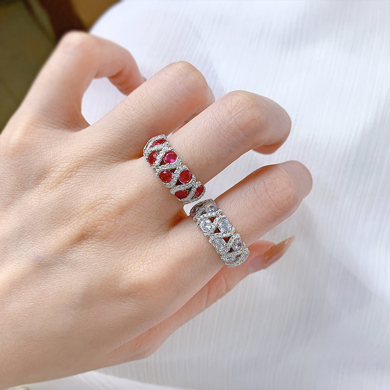 925 Sterling Silver Zircon ring