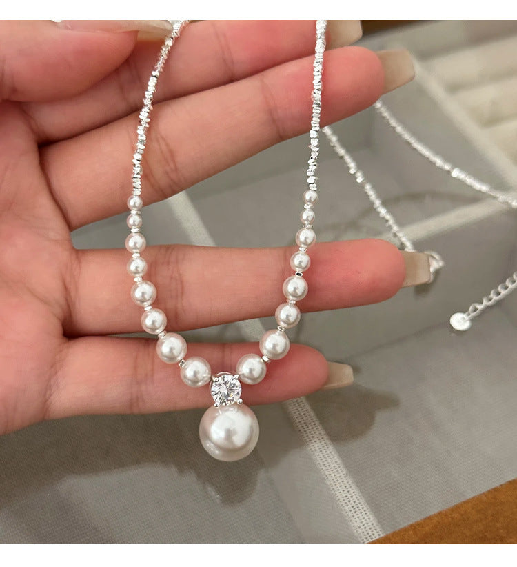 925 Sterling Silver Pearl necklace