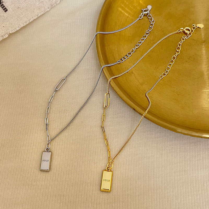 925 Sterling Silver "Little gold" necklace