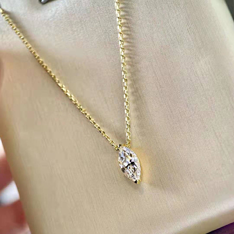 925 Sterling Silver Water drop necklace
