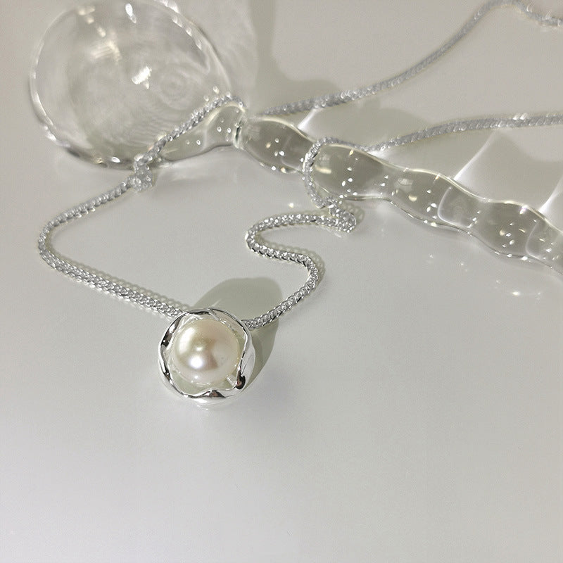 925 Sterling Silver Pearl necklace