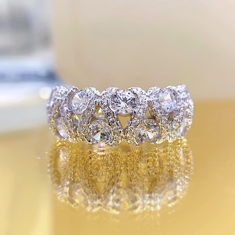 925 Sterling Silver Zircon ring