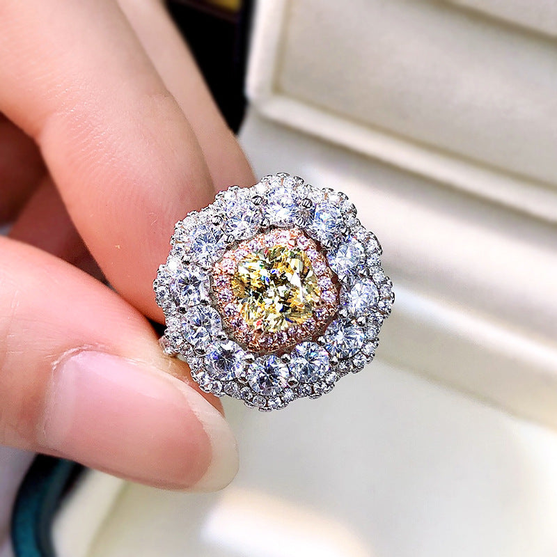 925 Sterling Silver Redeen zircon ring