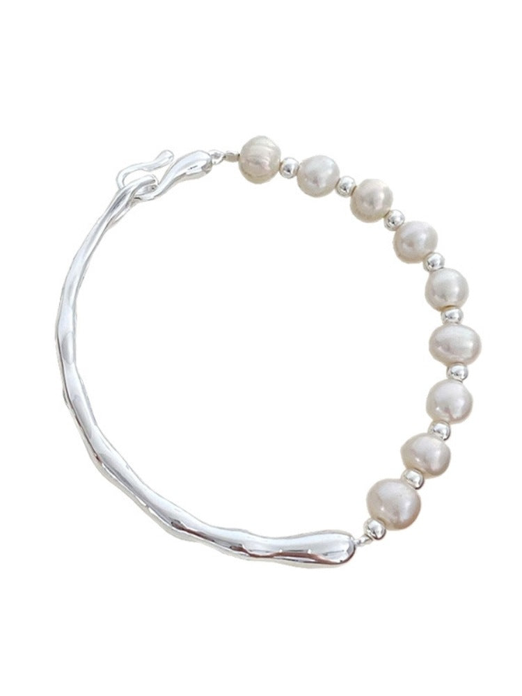 925 Sterling Silver Natural pearl bracelet
