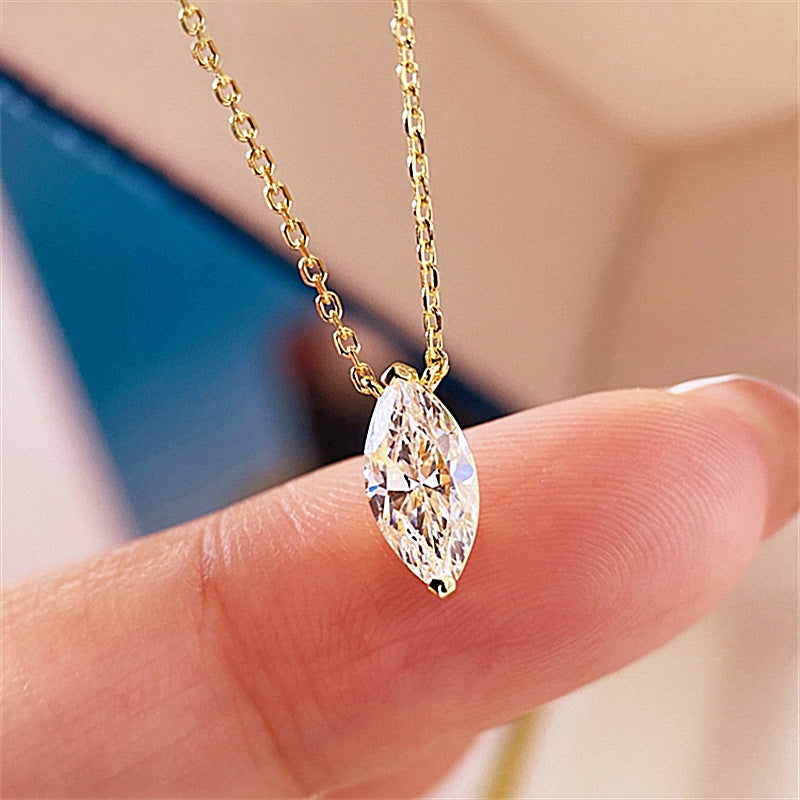 925 Sterling Silver Water drop necklace