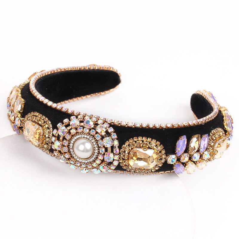 Free Shipping Vintage baroque rhinestone headband