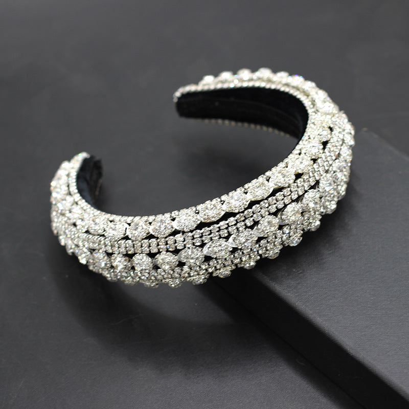 Free shipping Baroque heavy drill head hoop