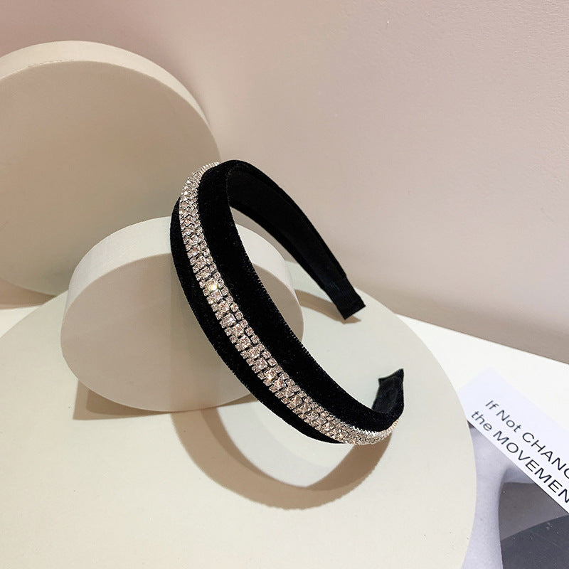 Free shipping Simple temperament rhinestone headband