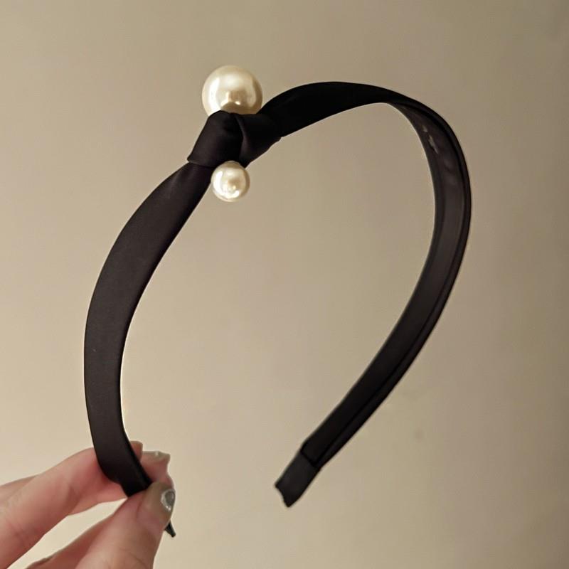 Free shipping , Vintage satin hair hoop with high sense