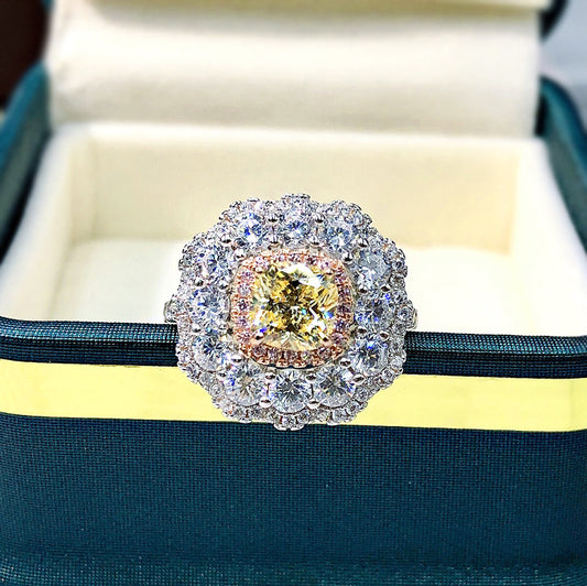 925 Sterling Silver Redeen zircon ring