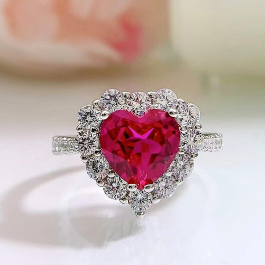 925 Sterling Silver Heart ring