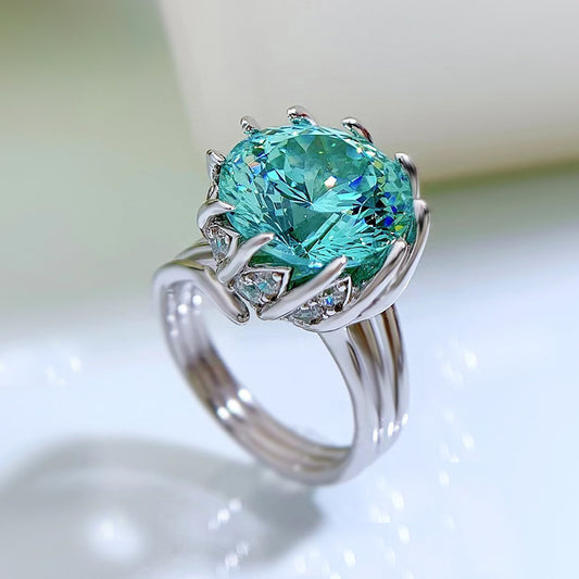 925 Sterling Silver Lotus ring