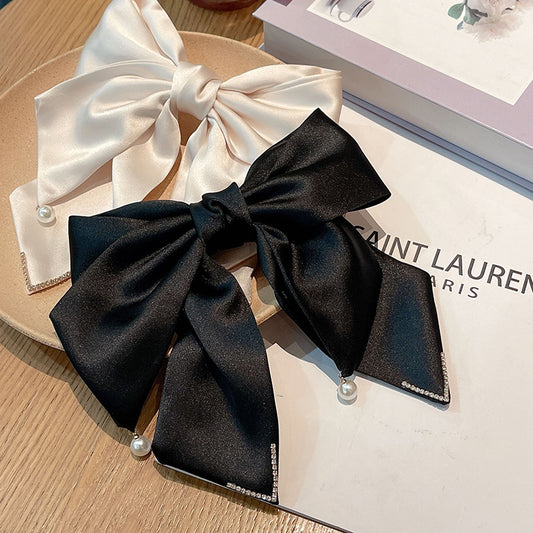 New satin multi-layer bow hair accessories