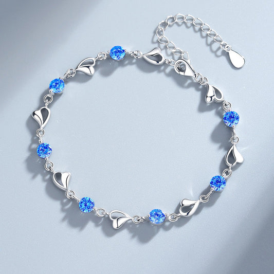 999 Sterling Silver The Heart of the Ocean bracelet