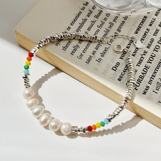 925 Sterling Silver Handmade beaded necklace