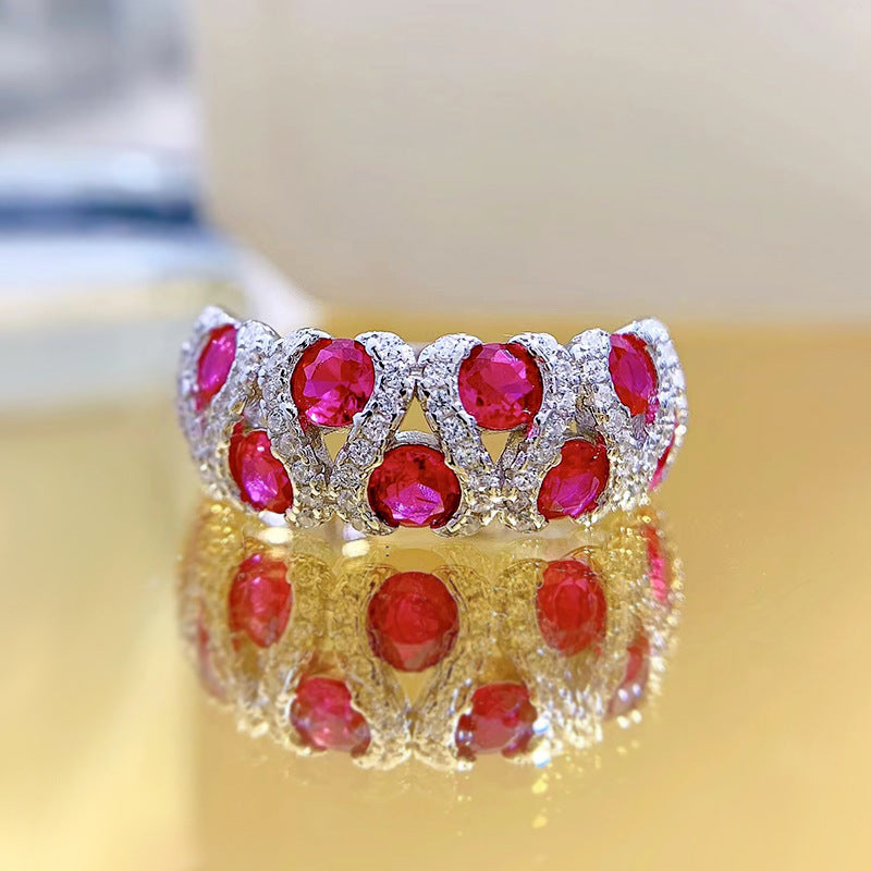 925 Sterling Silver Zircon ring