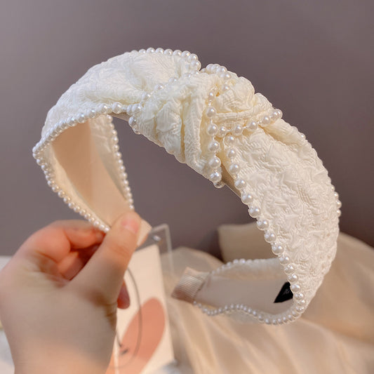 Free shipping Retro fabric temperament headband
