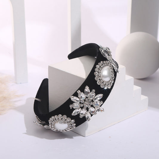 Free shipping Baroque heavy drill head hoop