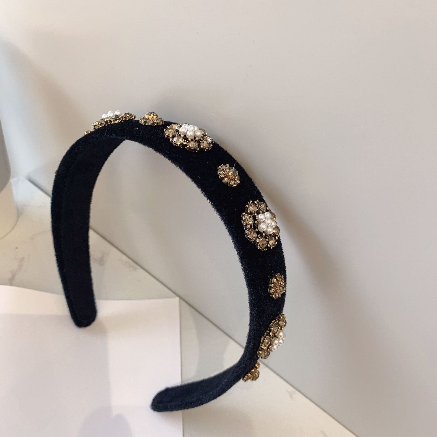 Free shipping Heavy drill flannel simple head hoop
