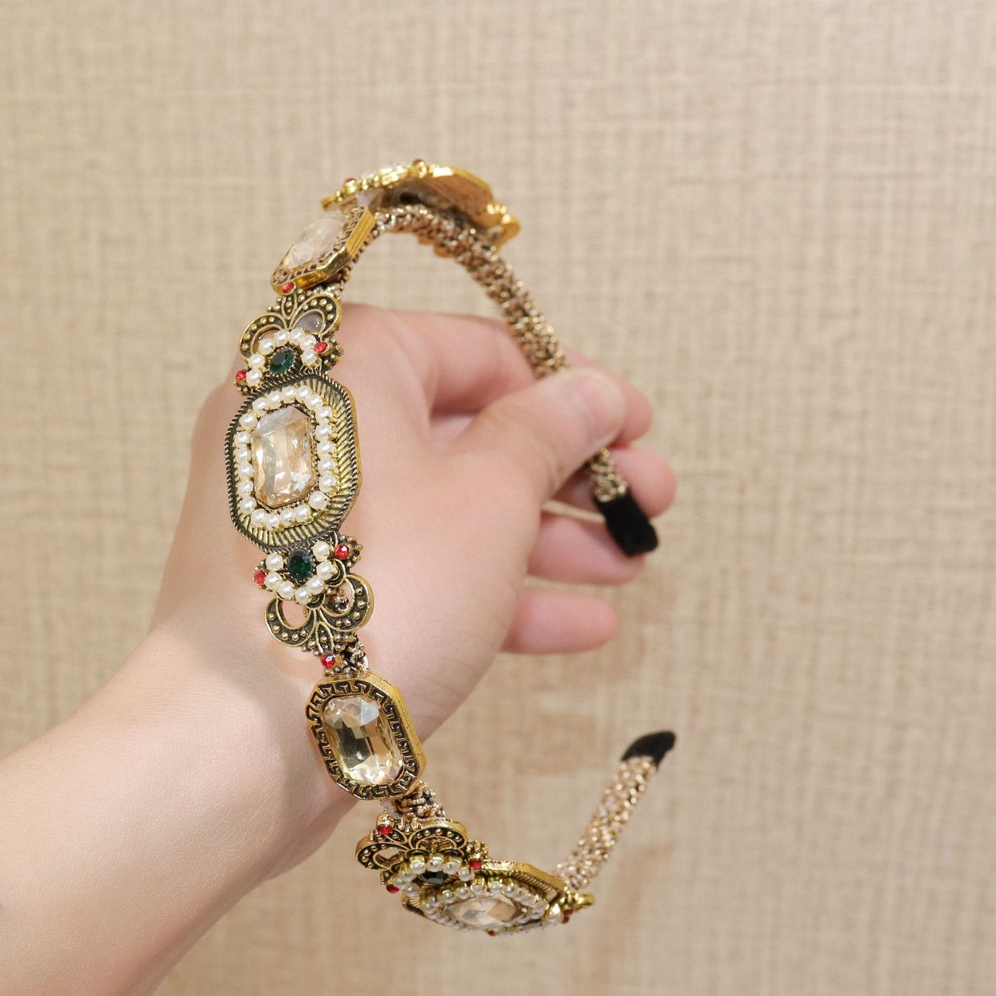 Free shipping Baroque Vintage Rhinestone Headband