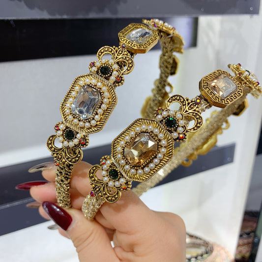 Free shipping Baroque Vintage Rhinestone Headband