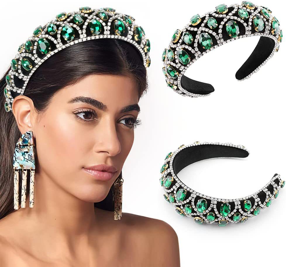 Free shipping Locke velvet handmade chain rhinestone headband