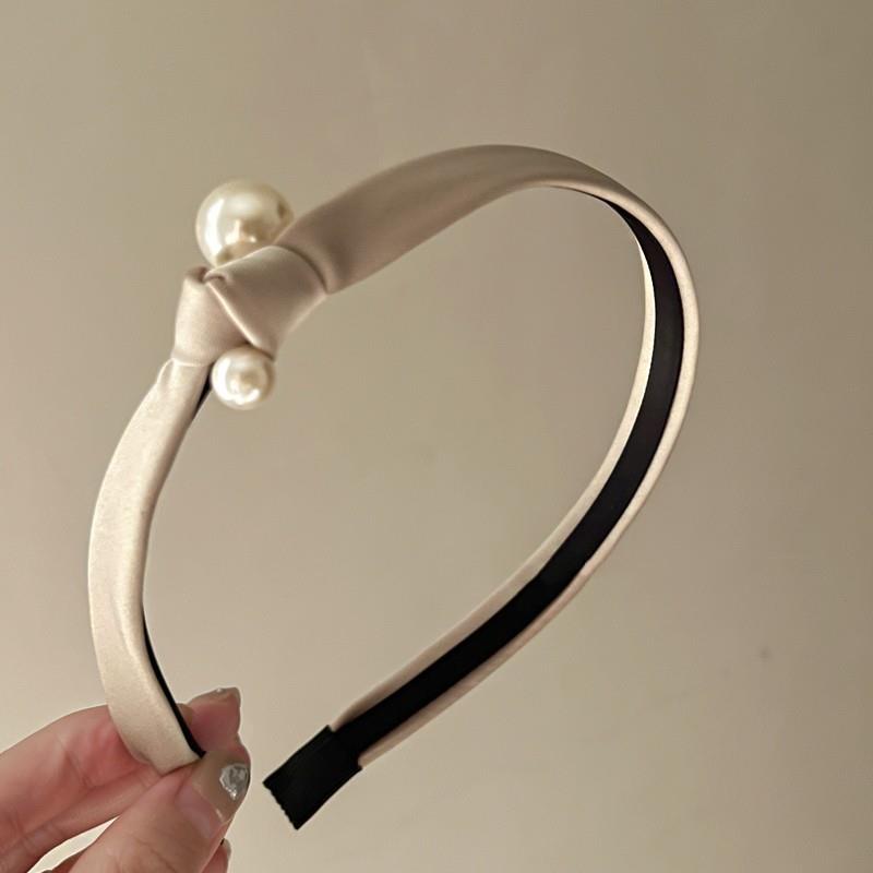 Free shipping , Vintage satin hair hoop with high sense